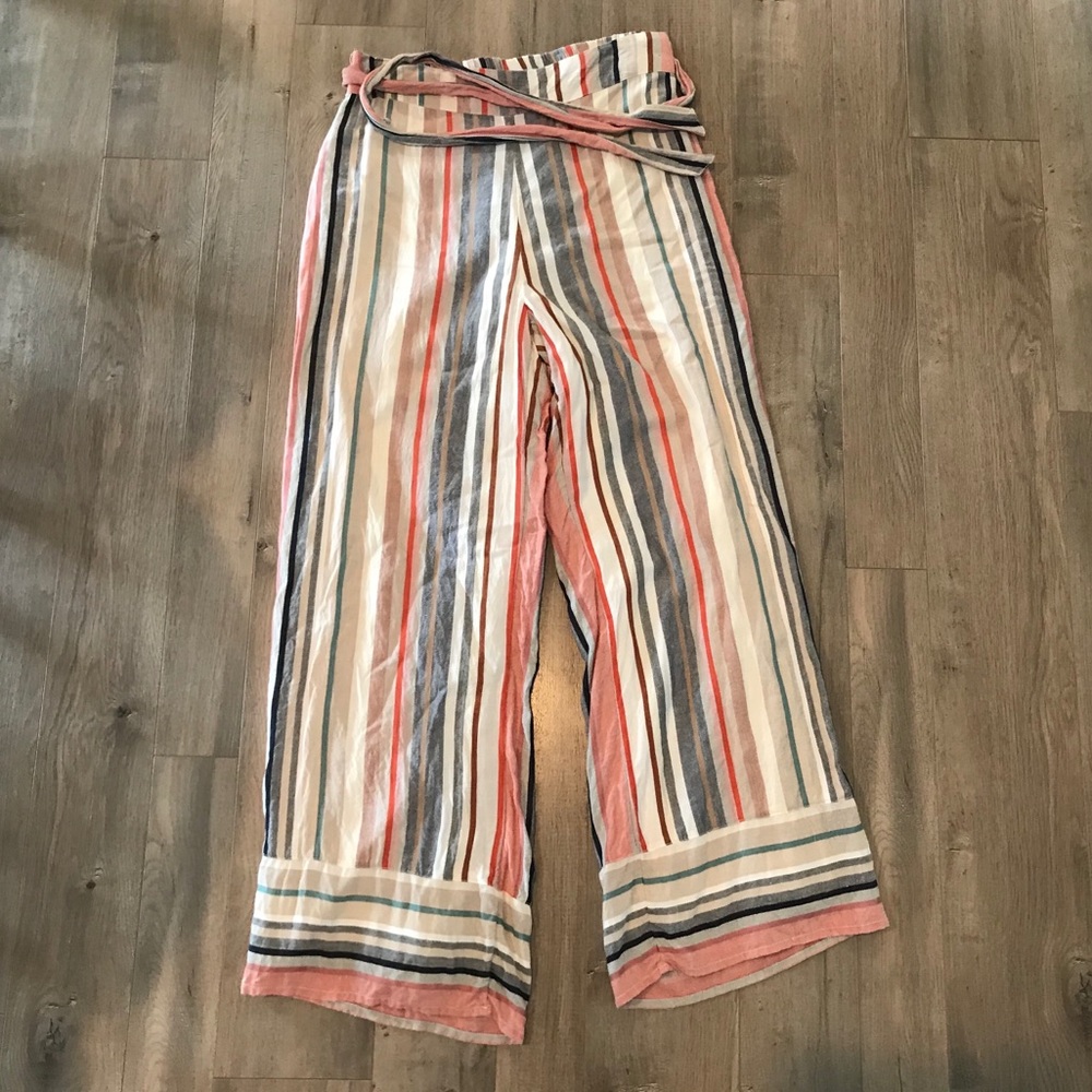 Express Women’s Wide Leg Striped Pants